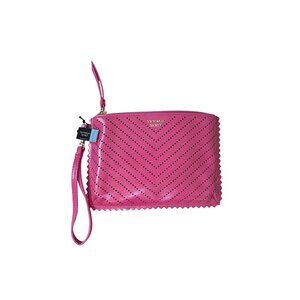 NWT Victoria's Secret Laser Cut Zippered Wristlet‎ Pink Women's